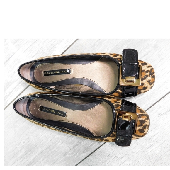 Bandolino Shoes - BANDOLINO WMN 7M LEOPRD PATNT PLTHR BUCKLE SHOE